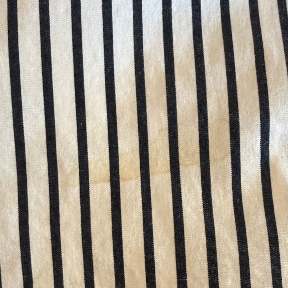J. Crew Haberdashery Black and White Striped Button Down Shirt size Large - Picture 9 of 9